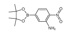 2-nitro-5-(4,4,5,5-tetramethyl-1,3,2-dioxaborolan-2-yl)aniline结构式