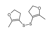 5-methyl-4-[(5-methyl-2,3-dihydrofuran-4-yl)disulfanyl]-2,3-dihydrofuran Structure