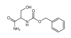 Nα-Benzyloxycarbonyl-serin-amid结构式