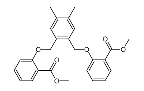 dimethyl 2,2'-(((4,5-dimethyl-1,2-phenylene)bis(methylene))bis(oxy))dibenzoate结构式
