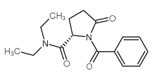 (S)-1-benzoyl-N,N-diethyl-5-oxopyrrolidine-2-carboxamide结构式