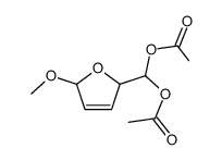 2-Diacetoxymethyl-5-methoxy-2,5-dihydro-furan Structure