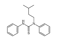 N-isopentyl-N,N'-diphenyl-thiourea结构式