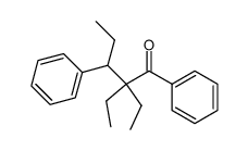 2,2-diethyl-1,3-diphenyl-pentan-1-one Structure