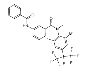 N-(2-bromo-4-heptafluoroisopropyl-6-methyl)phenyl-N-methyl 3-(benzoylamino)benzamide Structure