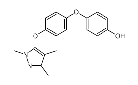 4-[4-(2,4,5-trimethylpyrazol-3-yl)oxyphenoxy]phenol Structure