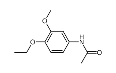 acetic acid-(4-ethoxy-3-methoxy-anilide)结构式
