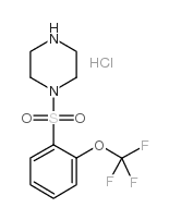 4-(2-TRIFLUOROMETHOXY-BENZENESULFONYL)-PIPERAZINE HYDROCHLORIDE Structure