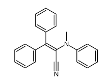 α-(N-Methylanilino)-β-phenylcinnamonitrile结构式