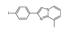 2-(4-碘-苯基)-8-甲基咪唑并[1,2-a]吡啶结构式