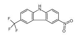 3-nitro-6-(trifluoromethyl)-9H-carbazole结构式