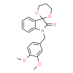 1'-(3,4-Dimethoxybenzyl)spiro[1,3-dioxane-2,3'-indol]-2'(1'H)-one Structure