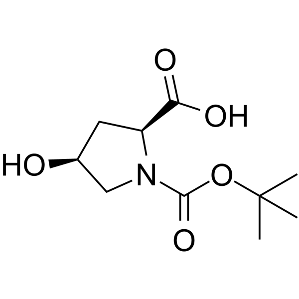 N-BOC-cis-4-Hydroxy-L-proline Structure