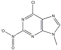 6-chloro-9-methyl-2-nitro-9H-purine结构式