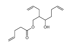 (3-hydroxy-2-prop-2-enylhept-6-enyl) pent-4-enoate结构式