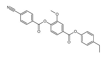 (4-ethylphenyl) 4-(4-cyanobenzoyl)oxy-3-methoxybenzoate Structure