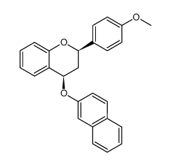 4'-methoxy-4β-(2-naphthyloxy)flavan Structure