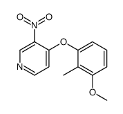 4-(3-methoxy-2-methylphenoxy)-3-nitropyridine结构式