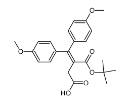 (4,4'-dimethoxy-benzhydrylidene)-succinic acid-1-tert-butyl ester结构式