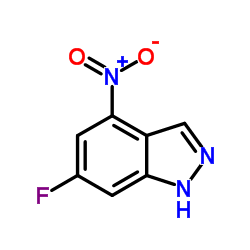 6-Fluoro-4-nitro-1H-indazole Structure