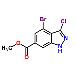 Methyl 4-bromo-3-chloro-1H-indazole-6-carboxylate图片