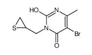 5-bromo-6-methyl-3-(thiiran-2-ylmethyl)-1H-pyrimidine-2,4-dione Structure