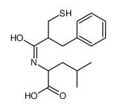 2-[(2-benzyl-3-sulfanylpropanoyl)amino]-4-methylpentanoic acid结构式