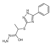 2-[(5-phenyl-1H-1,2,4-triazol-3-yl)sulfanyl]propanehydrazide Structure