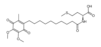 10-(2,3-dimethoxy-5-methyl-1,4-benzoquinon-6-yl)decanoyl-L-methionine Structure