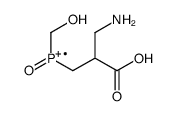(3-amino-2-carboxypropyl)-(hydroxymethyl)-oxophosphanium结构式