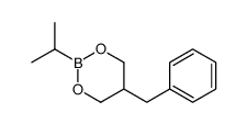 5-benzyl-2-propan-2-yl-1,3,2-dioxaborinane结构式