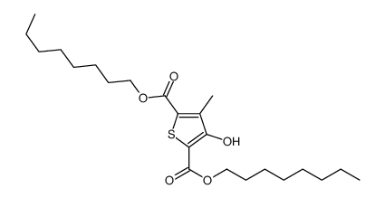 dioctyl 3-hydroxy-4-methylthiophene-2,5-dicarboxylate Structure