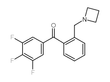 2'-AZETIDINOMETHYL-3,4,5-TRIFLUOROBENZOPHENONE结构式