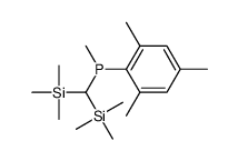 bis(trimethylsilyl)methyl-methyl-(2,4,6-trimethylphenyl)phosphane Structure