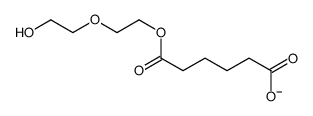 6-[2-(2-Hydroxyethoxy)ethoxy]-6-oxohexanoate structure