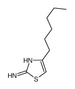 4-Hexyl-1,3-thiazol-2-amine Structure