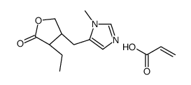 (3S,4R)-3-ethyl-4-[(3-methylimidazol-4-yl)methyl]oxolan-2-one,prop-2-enoic acid Structure