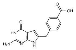 4-[(2-amino-4-oxo-4,7-dihydro-3H-pyrrolo[2,3-d]pyrimidin-6-yl)methyl]benzoic acid Structure