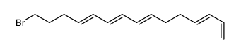 15-bromopentadeca-1,3,7,9,11-pentaene Structure