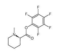 (R)-perfluorophenyl 1-methylpiperidine-2-carboxylate Structure