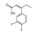 3-(3,4-difluorophenyl)pent-2-enoic acid Structure