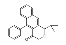 1-tert-butyl-5-phenyl-1H-benzo[g]isochromen-4-one结构式
