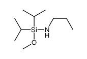 N-[methoxy-di(propan-2-yl)silyl]propan-1-amine结构式