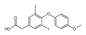 Benzeneacetic acid, 3,5-diiodo-4-(4-methoxyphenoxy) Structure