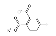 potassium 2-nitro-5-fluorobenzoate Structure