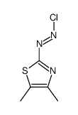 chloro-(4,5-dimethyl-1,3-thiazol-2-yl)diazene结构式