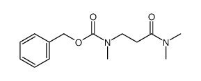 [2-(dimethylcarbamoyl)ethyl]methylcarbamic acid benzyl ester Structure