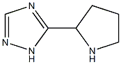 5-(pyrrolidin-2-yl)-1H-1,2,4-triazole结构式