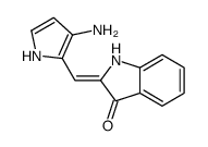 (2E)-2-[(3-amino-1H-pyrrol-2-yl)methylidene]-1H-indol-3-one结构式