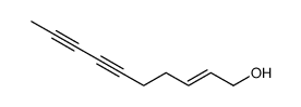 (E)-deca-2-en-6,8-diyn-1-ol Structure